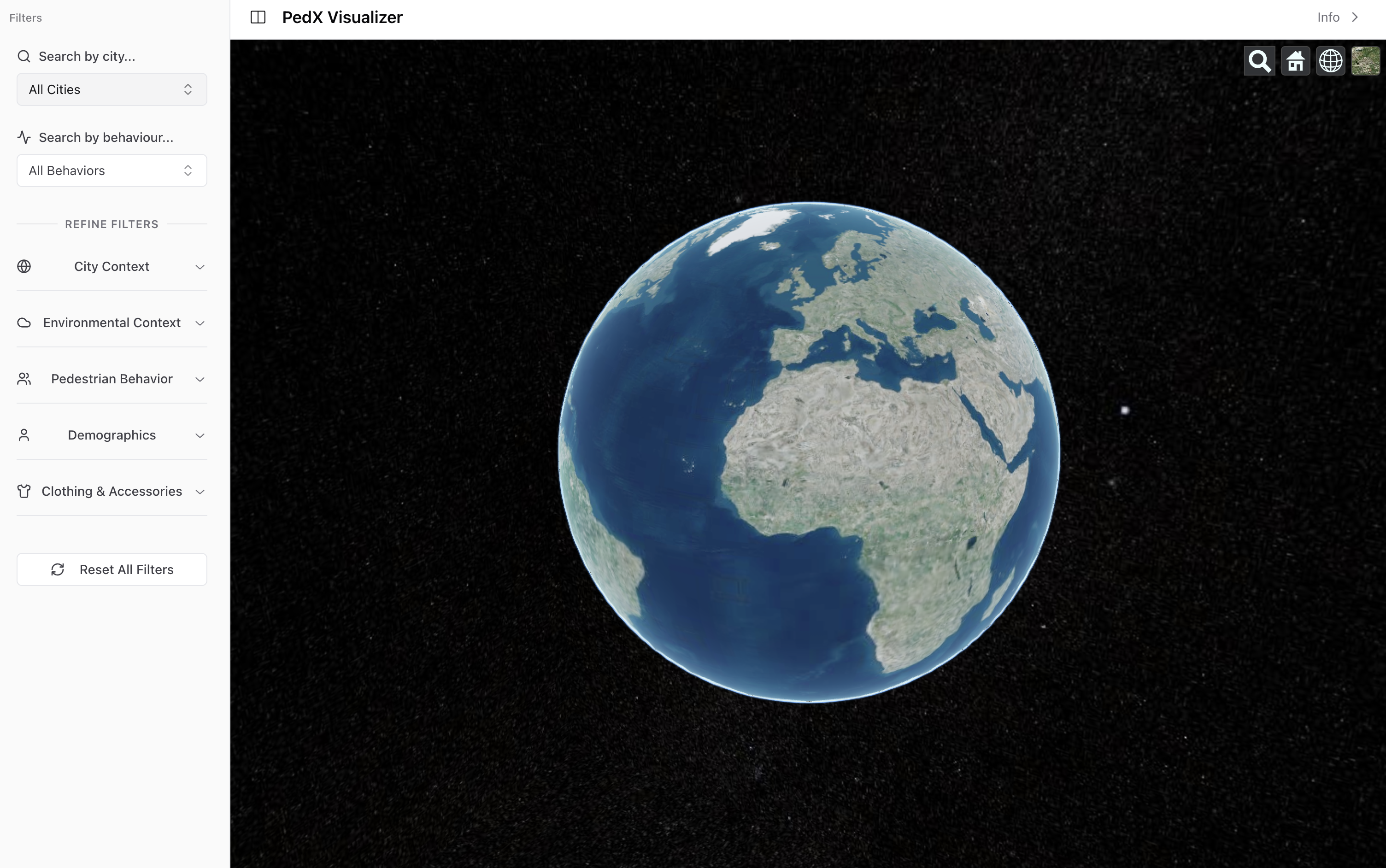 PedX Globe Interface